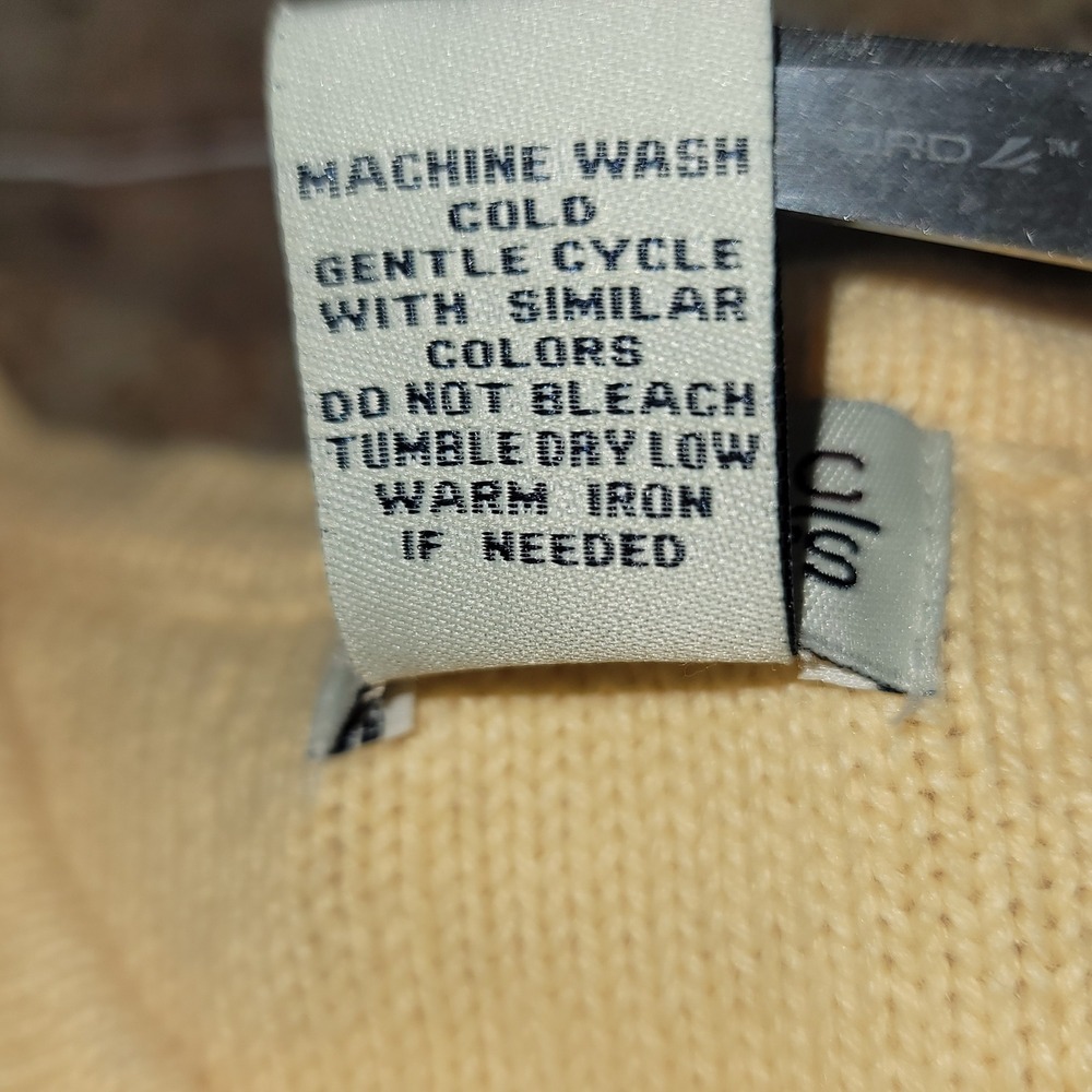 Classic Elements Yellow Embroidered Butterfly Flo… - image 6